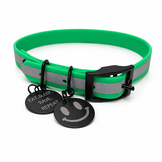 Acid Green Collar & Lead
