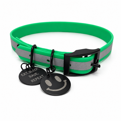 Acid Green Collar & Lead